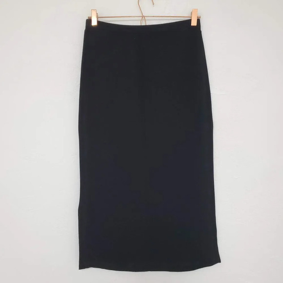KAREN LESLEY | Black Rhinestone Pencil Skirt Med - Picture 3 of 4